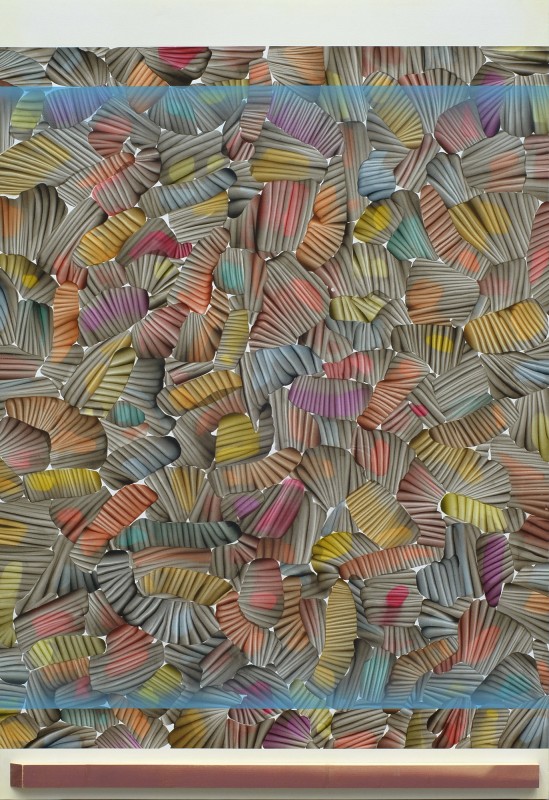 Compacto de pinturas miercoles de ceniza, 2015, acrilico sobre lienzo, 197 x 135 cm.