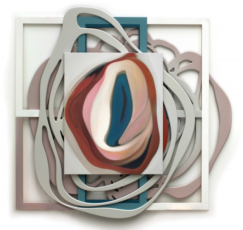 Autorretrato de la carne, 2009, acrilico sobre lienzo, DM y madera, 175 x 180 cm.