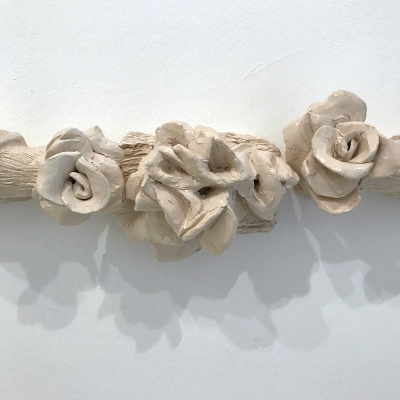 Visceras installation, ceramic, detail