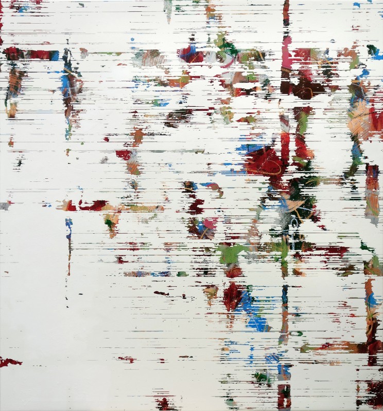 Wall #9, 2019, oleo sobre lienzo, 200 x 185 cm.