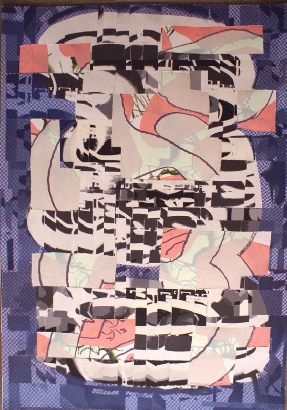 S/T, 2008, mixed media on paper, 100 x 70 cm.