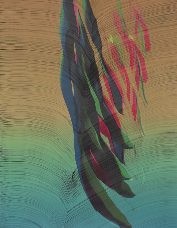 Broto. Sin ttulo D218040, 2018, tintas pigmentadas y acrilico sobre papel, 88 x 70 cm.