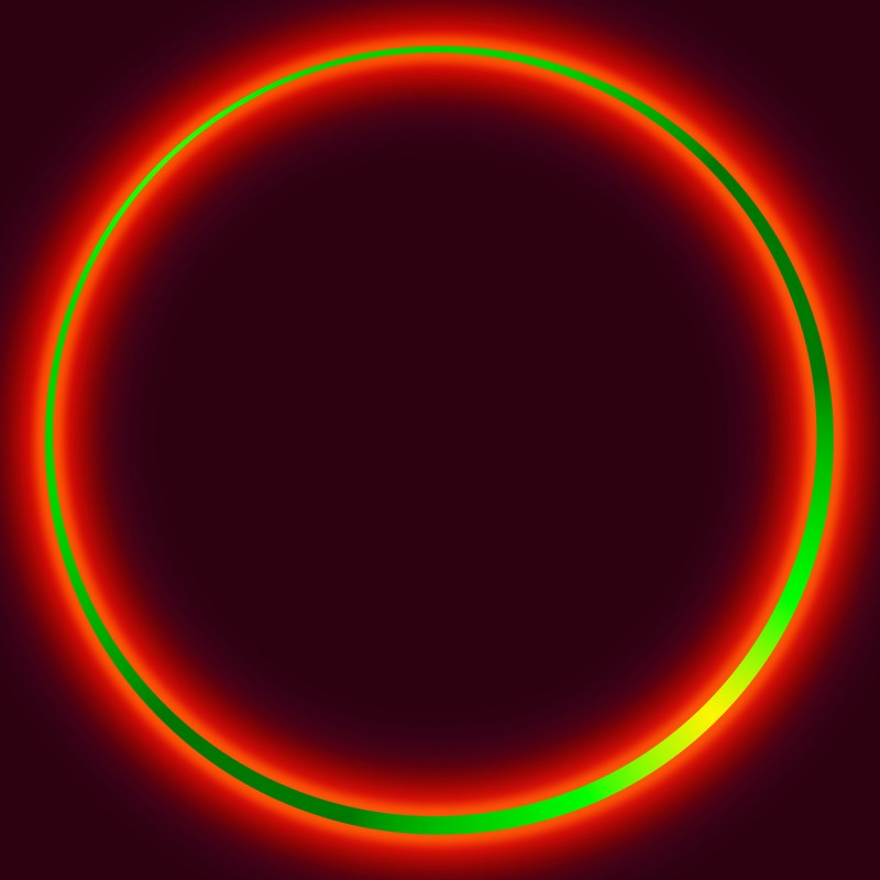 Amaterasu serie Enso, 2024, Acrílico sobre lienzo, 170 x 170 cm.