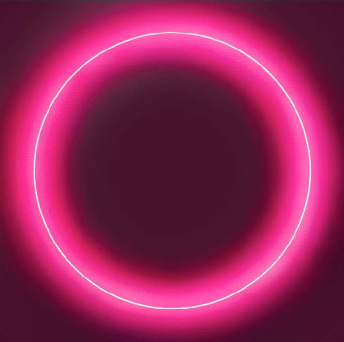 Benzaiten serie Enso, 2024, Acrílico sobre lienzo, 150 x 150 cm.