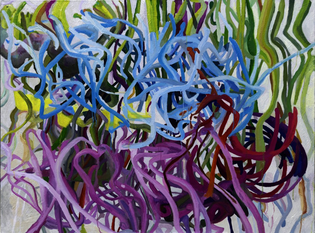 The other side of Wondement, 2025, oil on canvas, 90 x 120 cm.