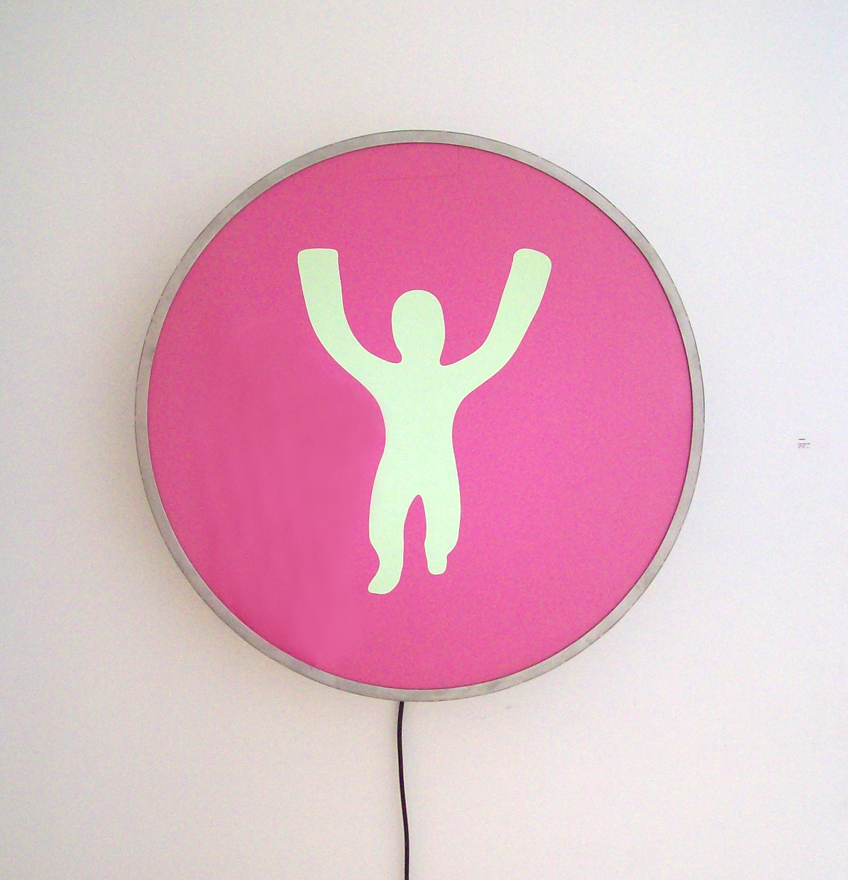 Charco child, 2008, caja de luz, 96 x 96 x 12 cm