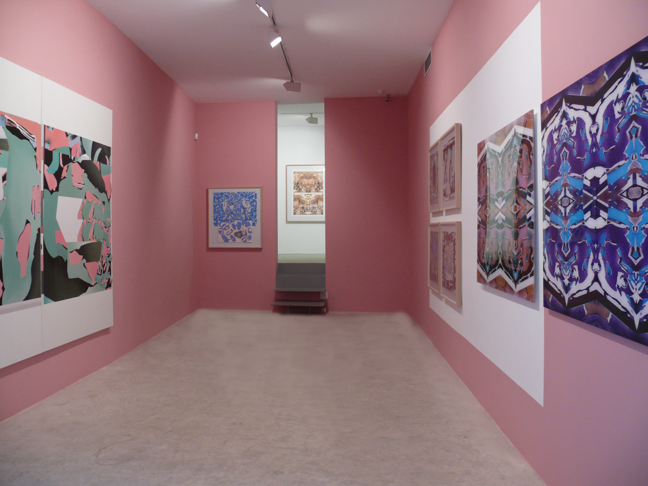 Vista de la exposición de Luis Gordillo, 2007