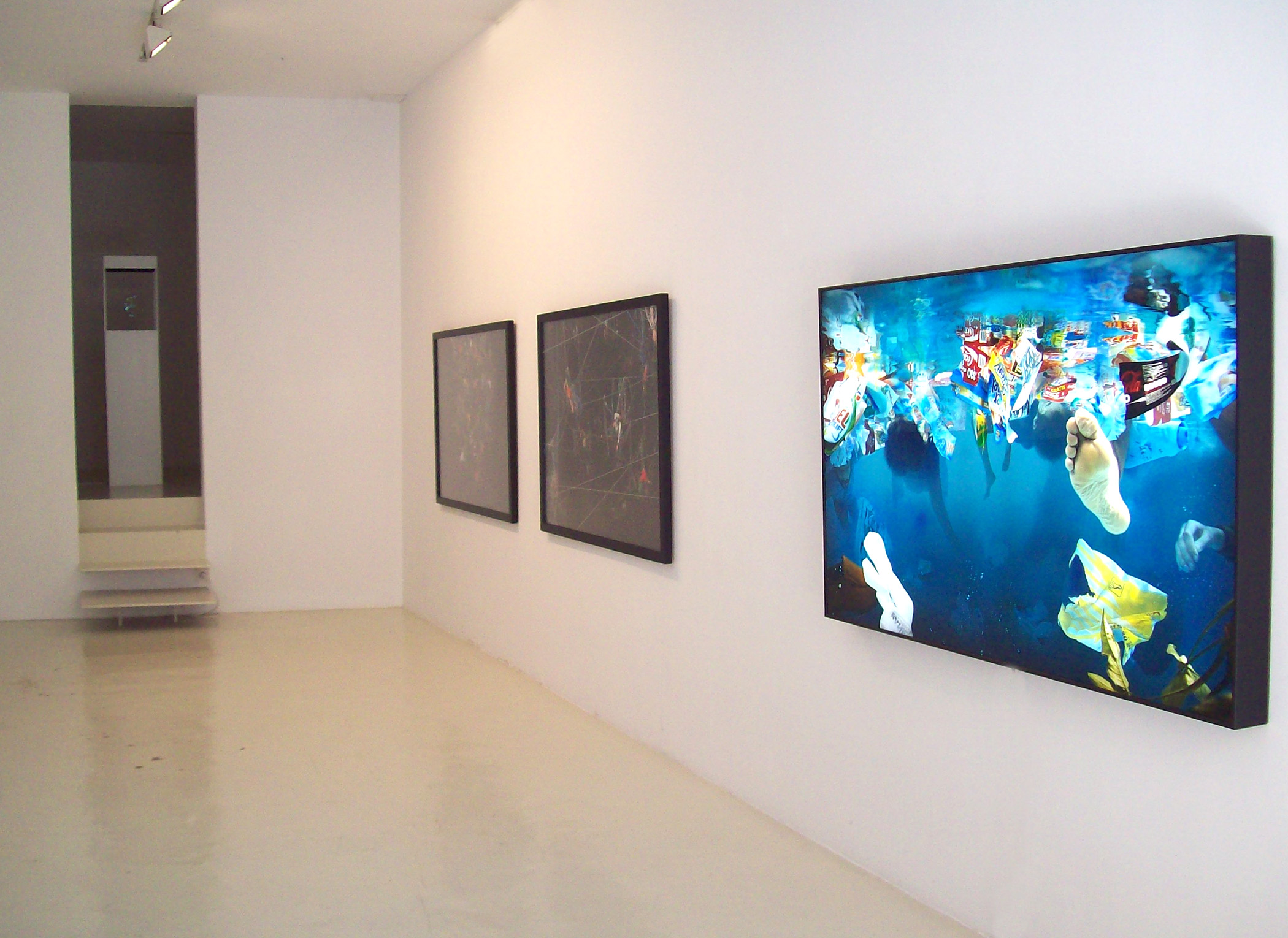 Exhibition view from Daniel Canogar, 2011