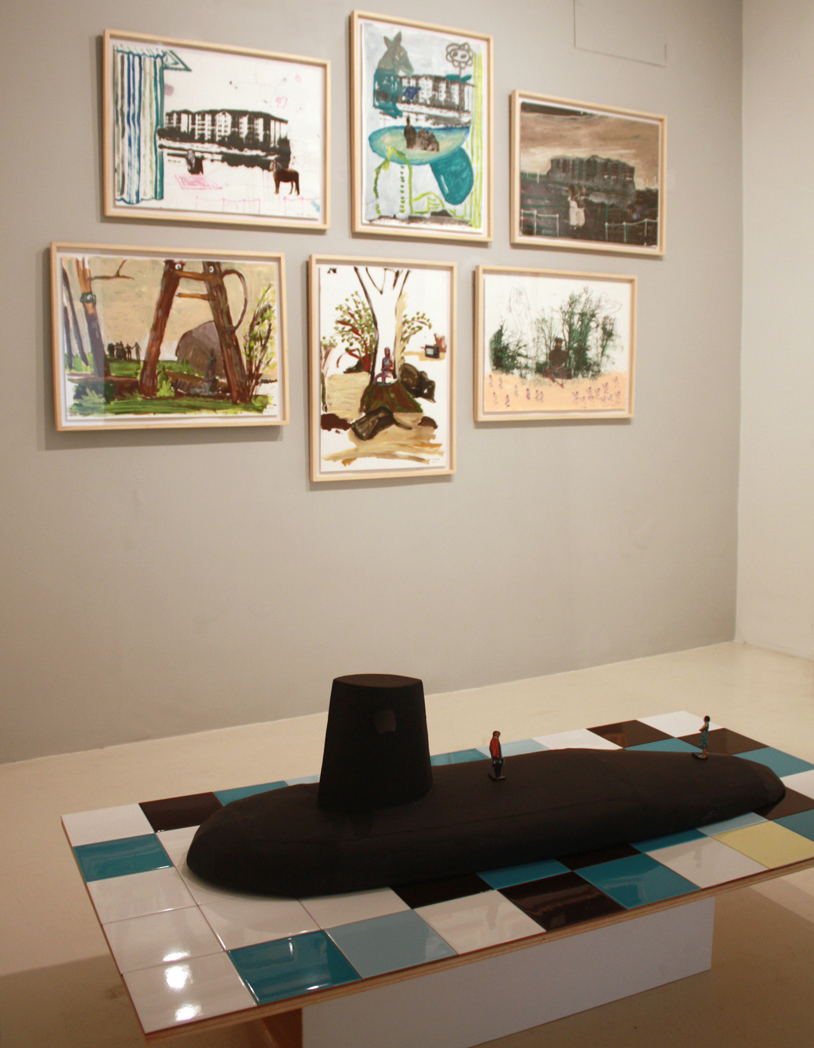 Vista de la exposición de Juan Ugalde, 2012