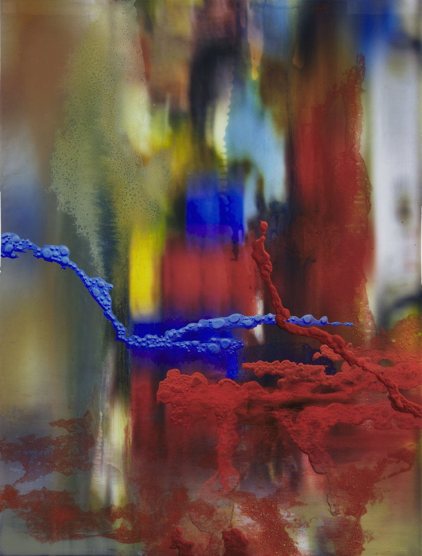 Untitled, 2014, mixed media on aluminum, 160 x 122 cm.